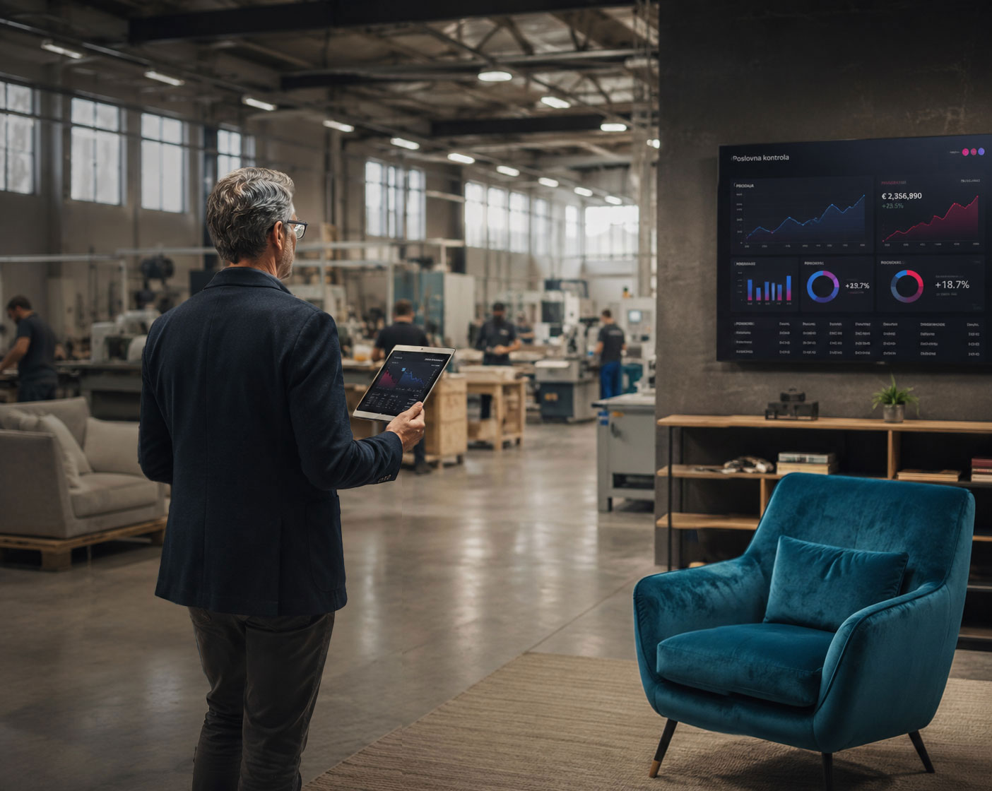 Manufacturing facility connected to the Connect Marketplace platform
